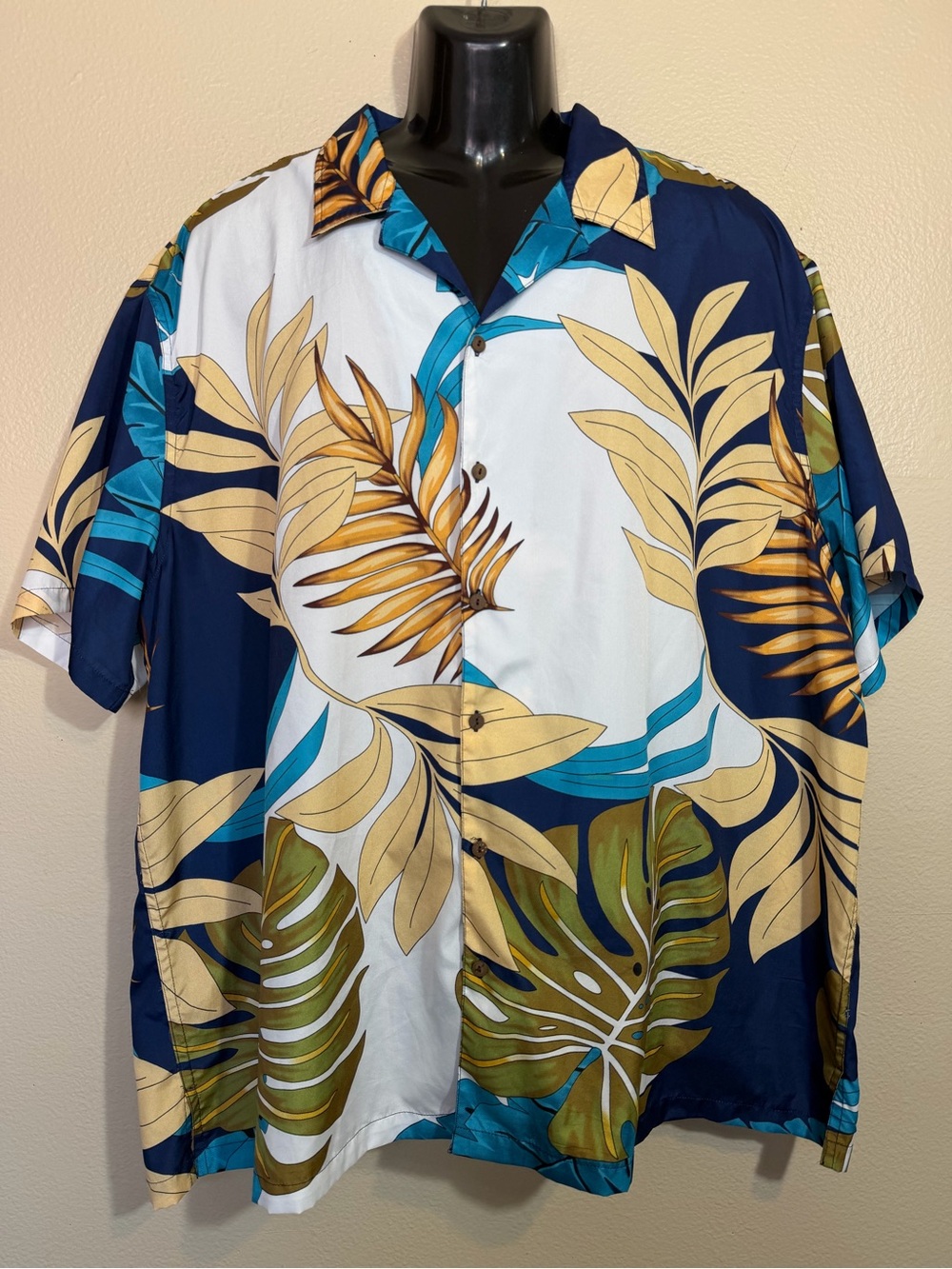 Fashion Nova Men Tropical Hawaiian Button-Up Shirt - Size 3XL